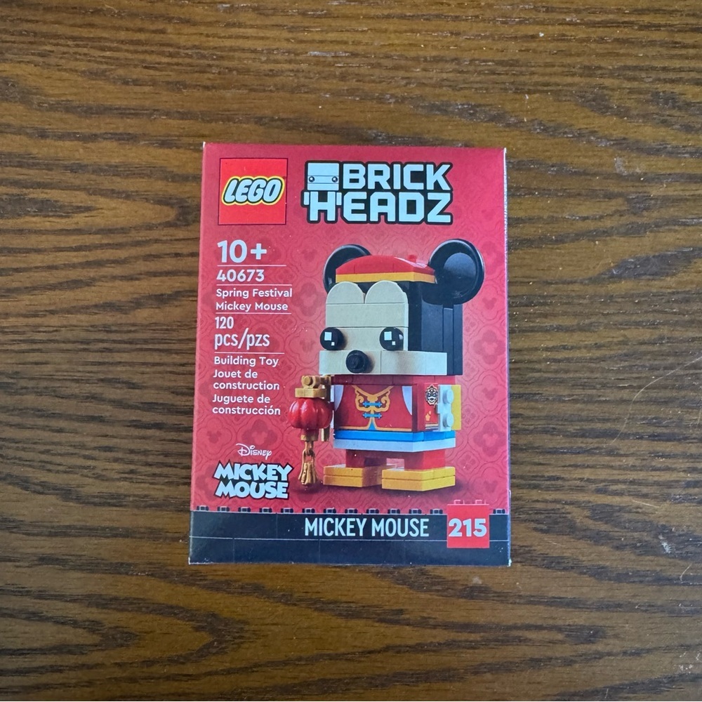 Unopened Discontinued LEGO BRICKHEADZ: Spring Festival Mickey Mouse (40673)